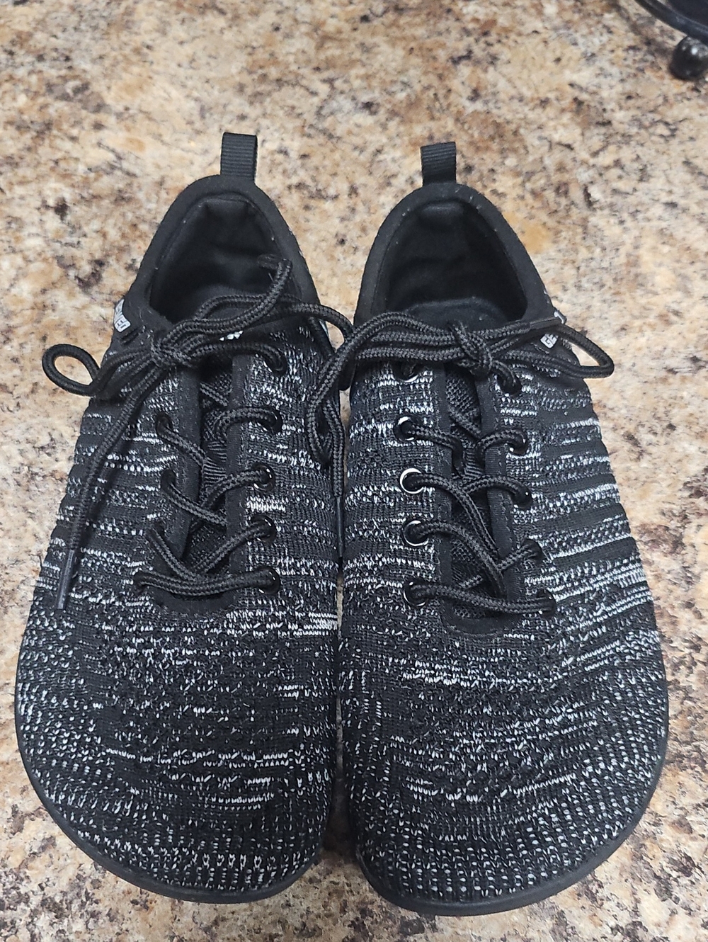 Black Knit Barefoot Sneakers